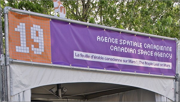 La feuille d'rable canadienne sur Mars!